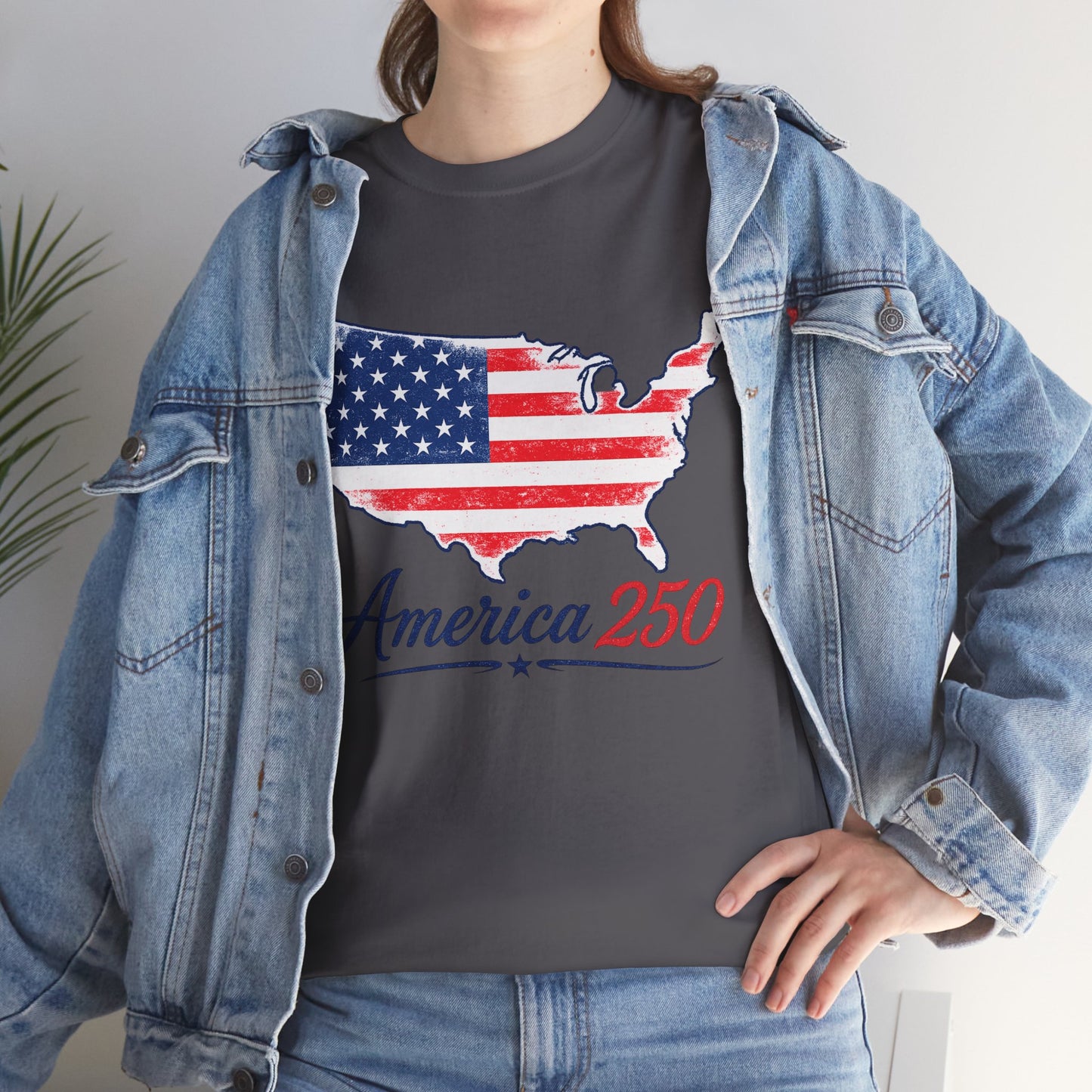 America 250 USA Map T-Shirt | America Anniversary Tee