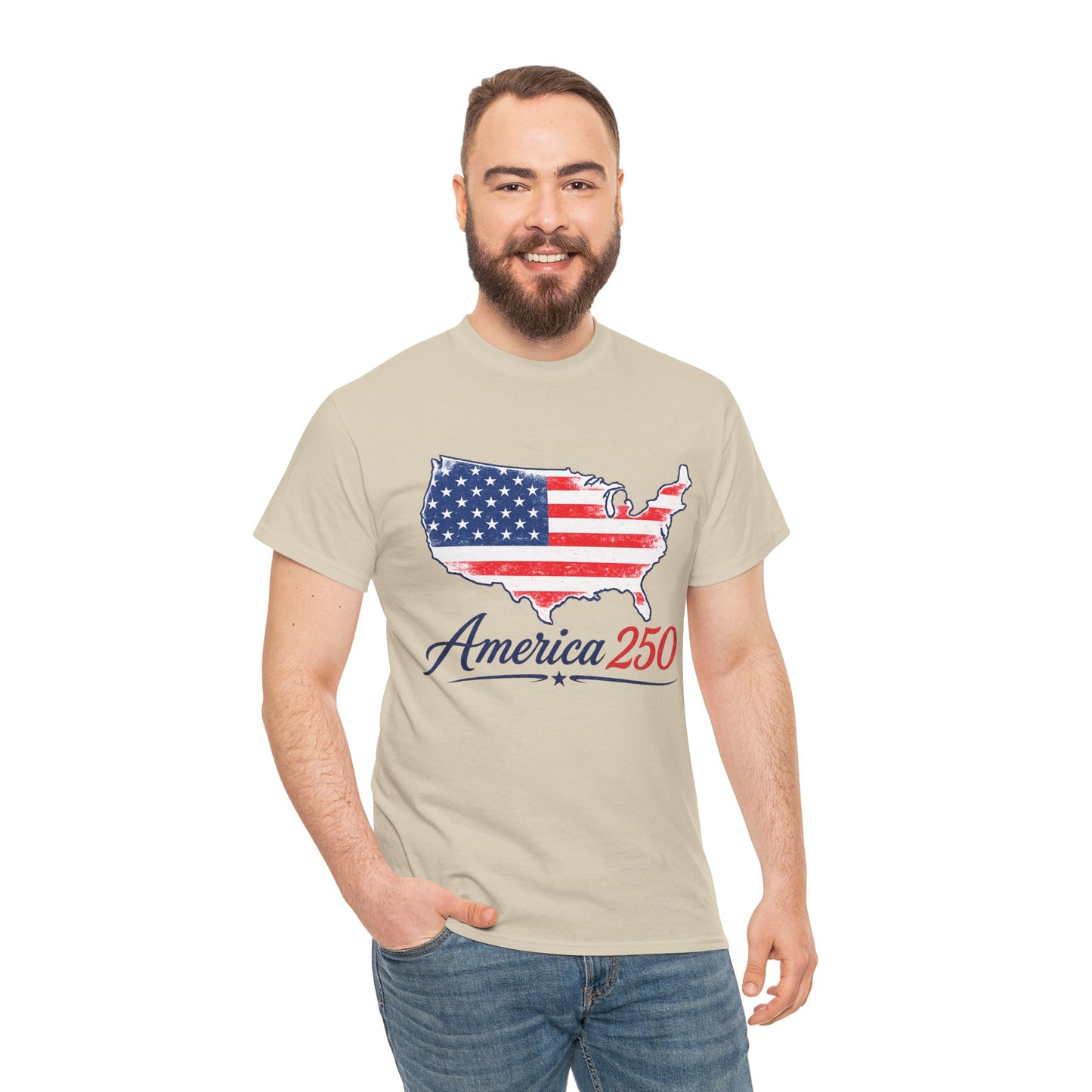 America 250 USA Map T-Shirt | America Anniversary Tee