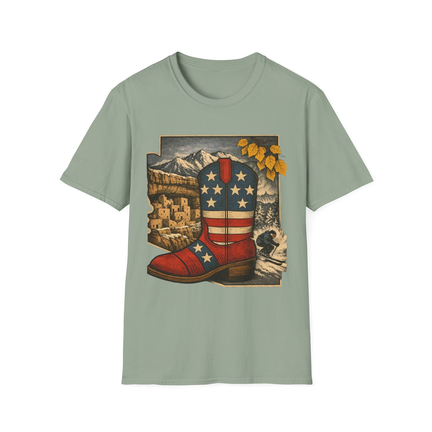Colorado Cowboy Boot T-Shirt — Patriotic Western Tee