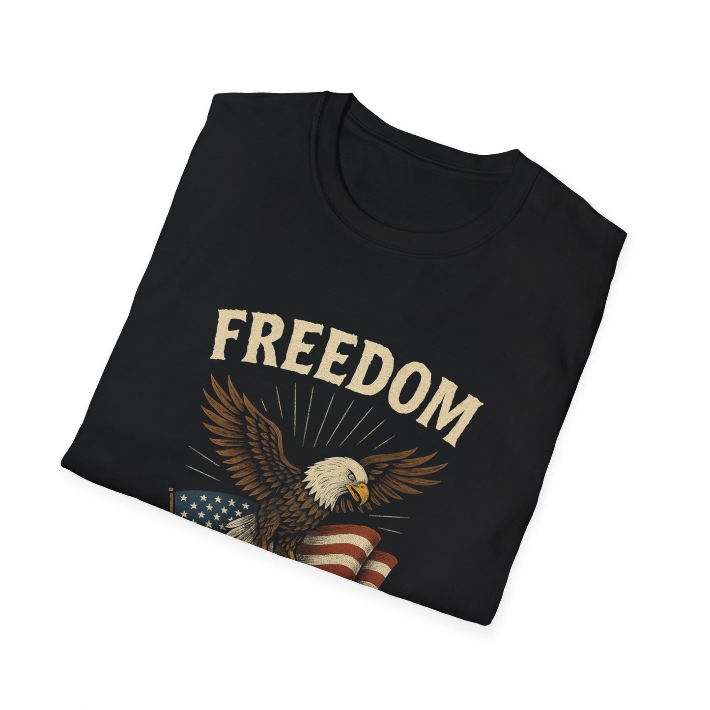 Freedom Isn’t Free Shirt, Patriotic Eagle T-Shirt | American Flag Tee | 4th of July Shirt | Veteran Tribute Shirt | USA Freedom Apparel