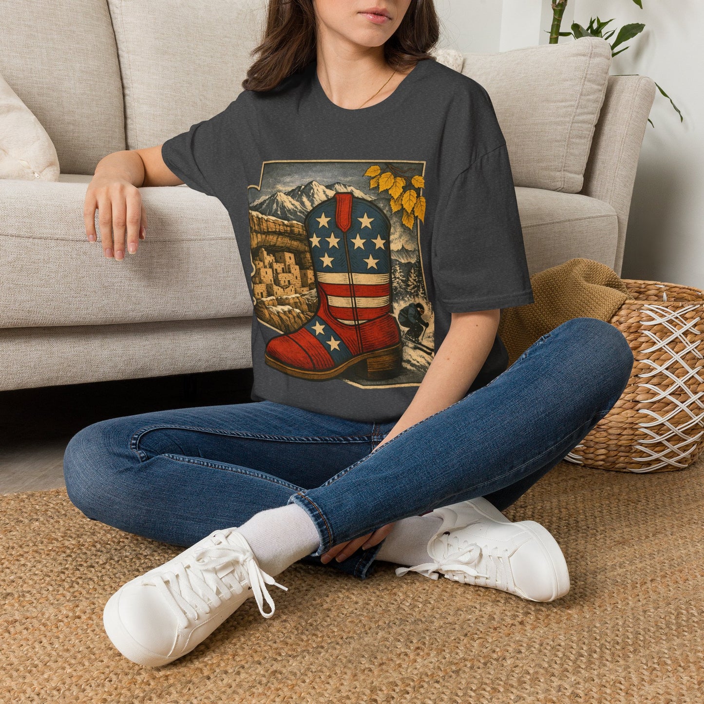 Colorado Cowboy Boot T-Shirt — Patriotic Western Tee