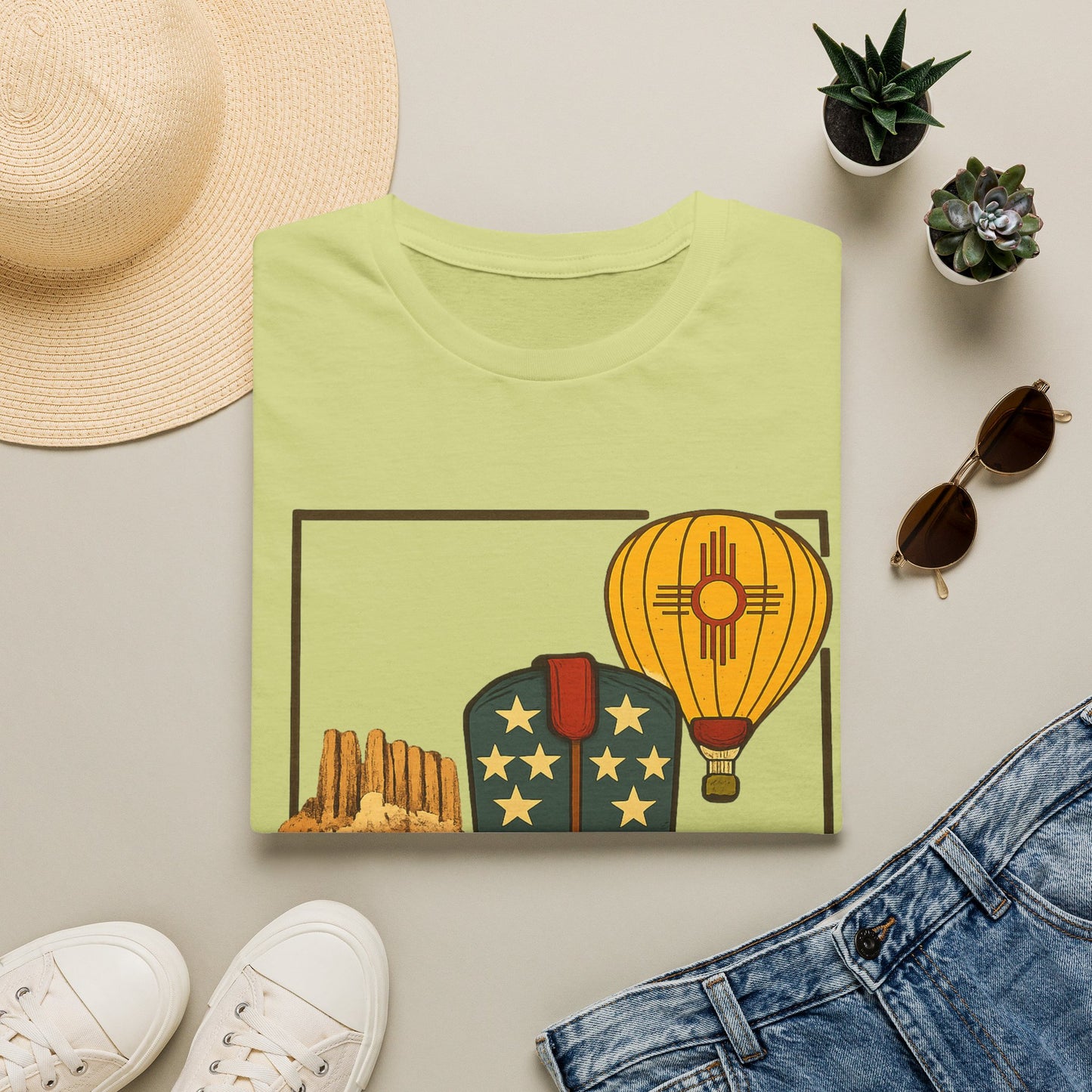New Mexico Patriotic Cowboy Boot — Americana New Mexico Graphic Tee
