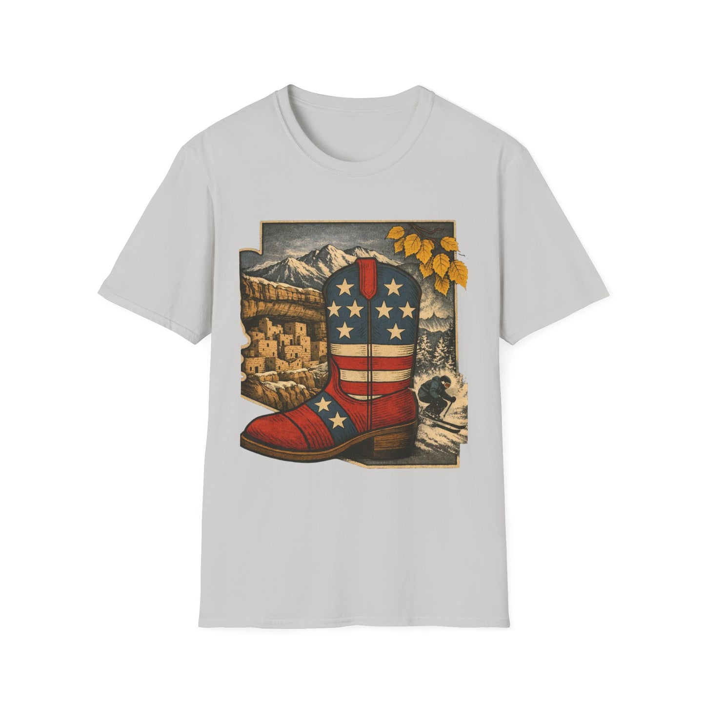 Colorado Cowboy Boot T-Shirt — Patriotic Western Tee
