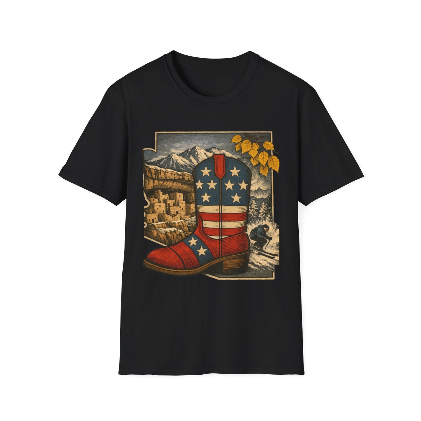 Colorado Cowboy Boot T-Shirt — Patriotic Western Tee