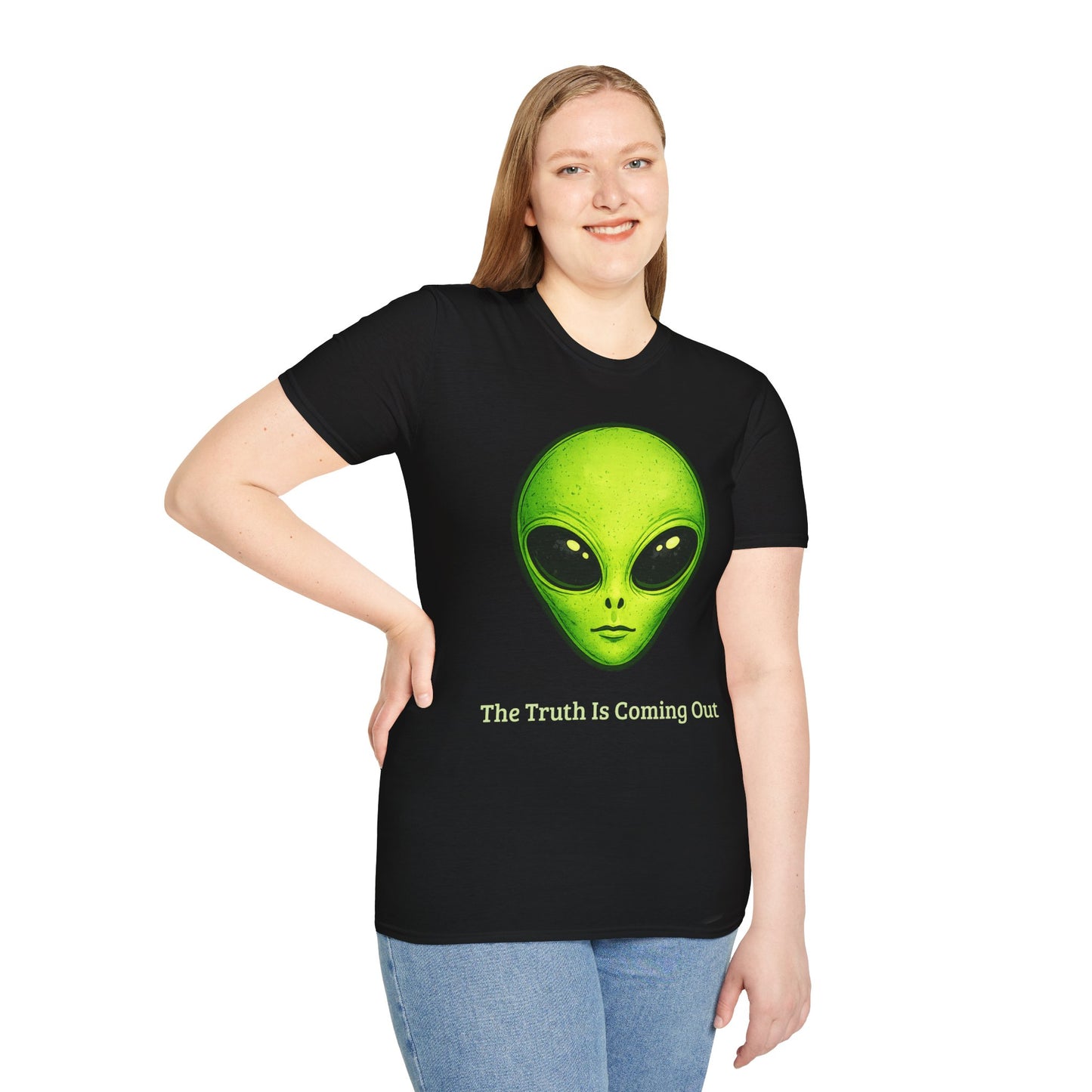 Alien Head T-Shirt | The Truth Is Coming Out, UFO Extraterrestrial