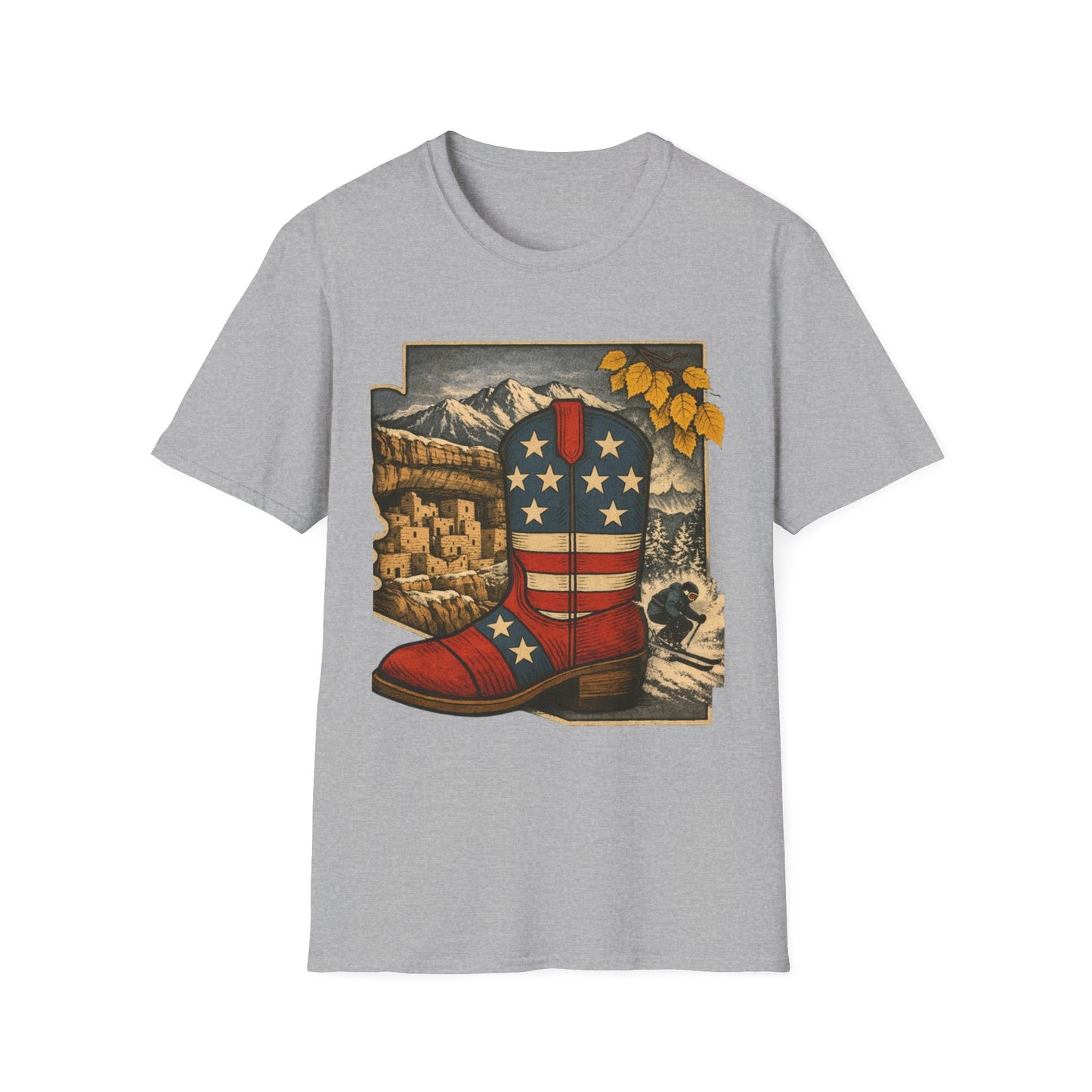Colorado Cowboy Boot T-Shirt — Patriotic Western Tee
