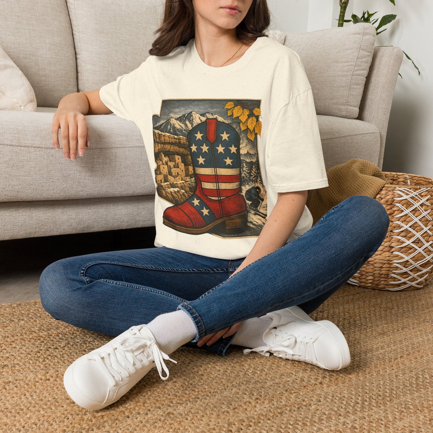 Colorado Cowboy Boot T-Shirt — Patriotic Western Tee