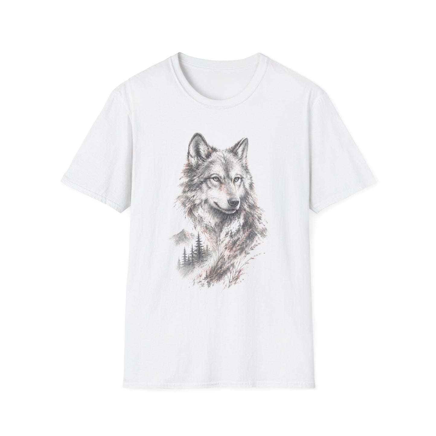 Spirit of the Wolf T-Shirt | Detailed Forest Wolf Illustration Tee