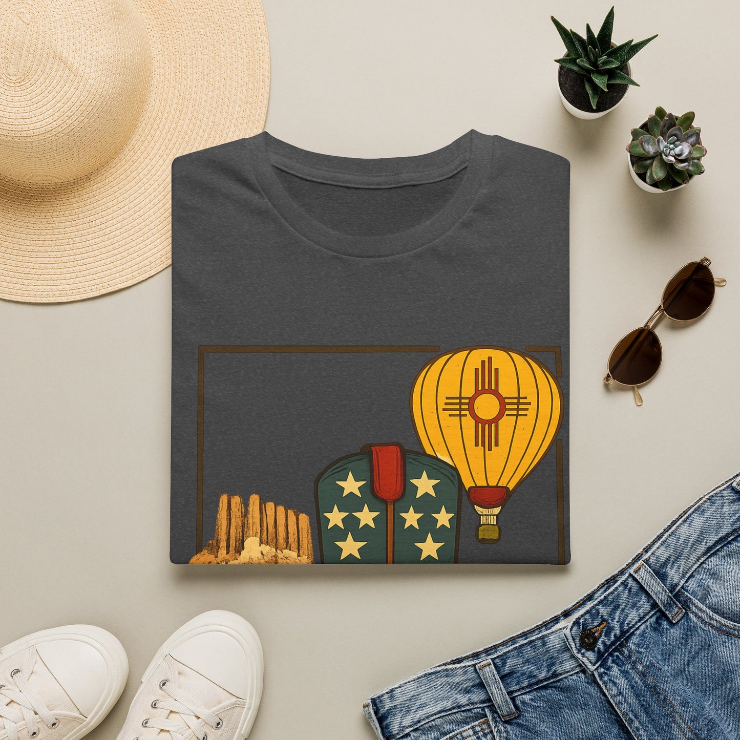 New Mexico Patriotic Cowboy Boot — Americana New Mexico Graphic Tee