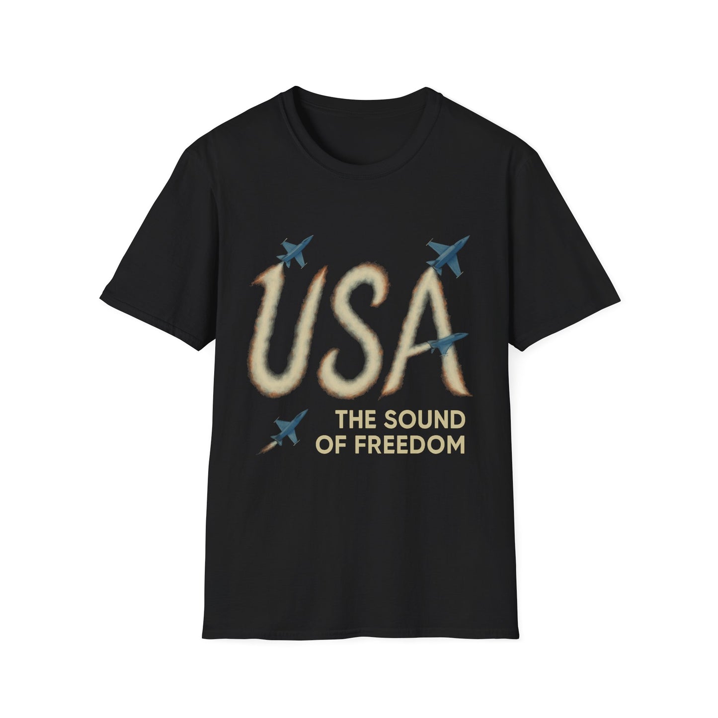 USA Sound of Freedom Shirt | Patriotic Fighter Jet T-Shirt | American Freedom Tee | Military Aviation Shirt | 4th of July Shirt