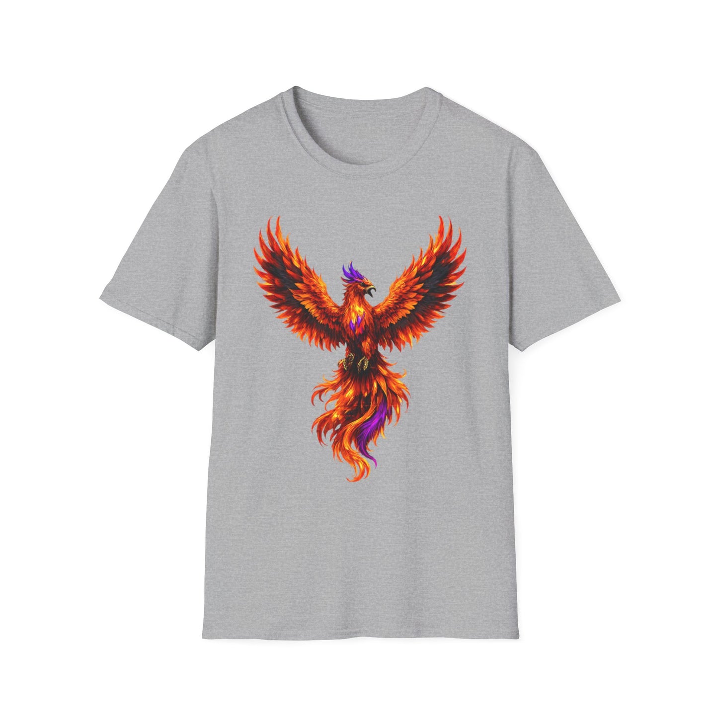Fire Phoenix T-Shirt | Vibrant Mythical Bird Graphic Tee | Spirit Animal T