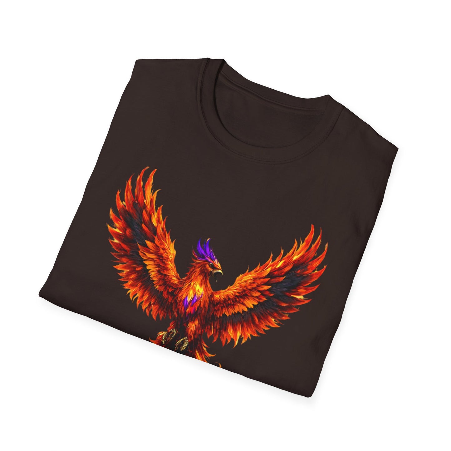 Fire Phoenix T-Shirt | Vibrant Mythical Bird Graphic Tee | Spirit Animal T