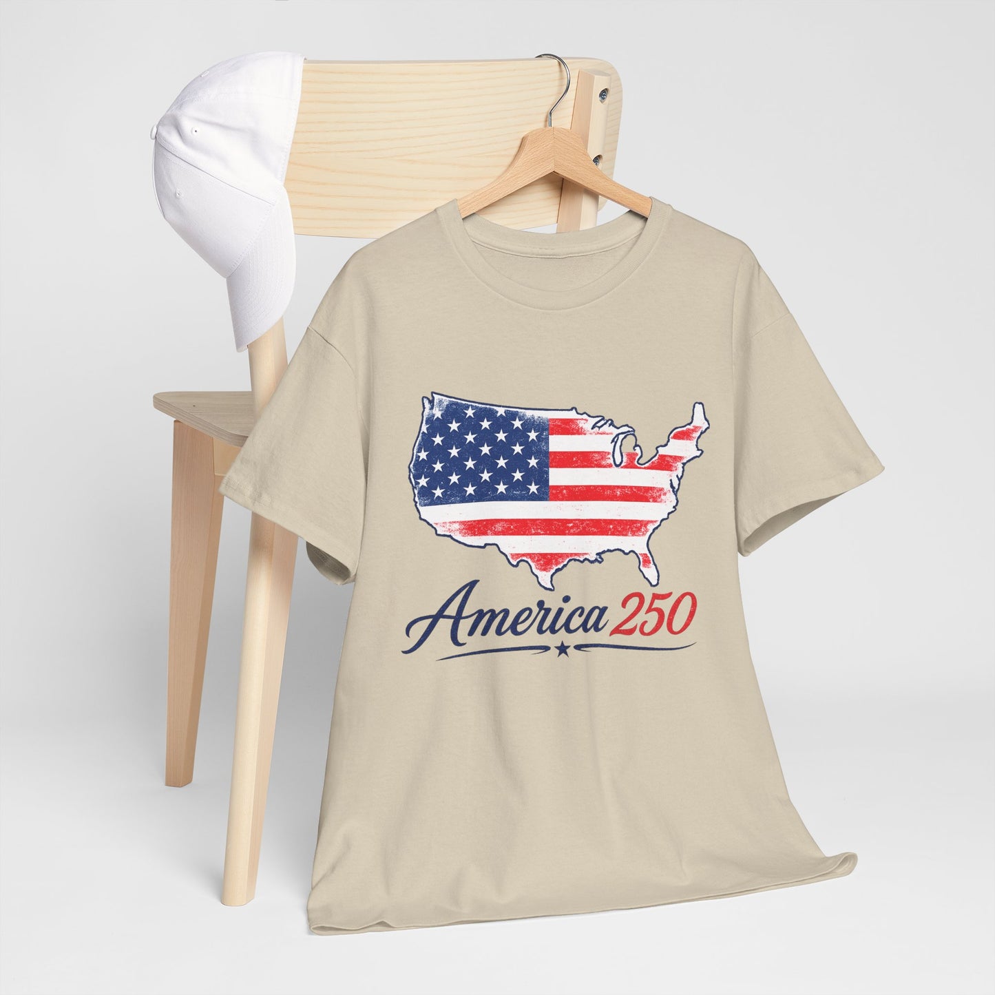 America 250 USA Map T-Shirt | America Anniversary Tee