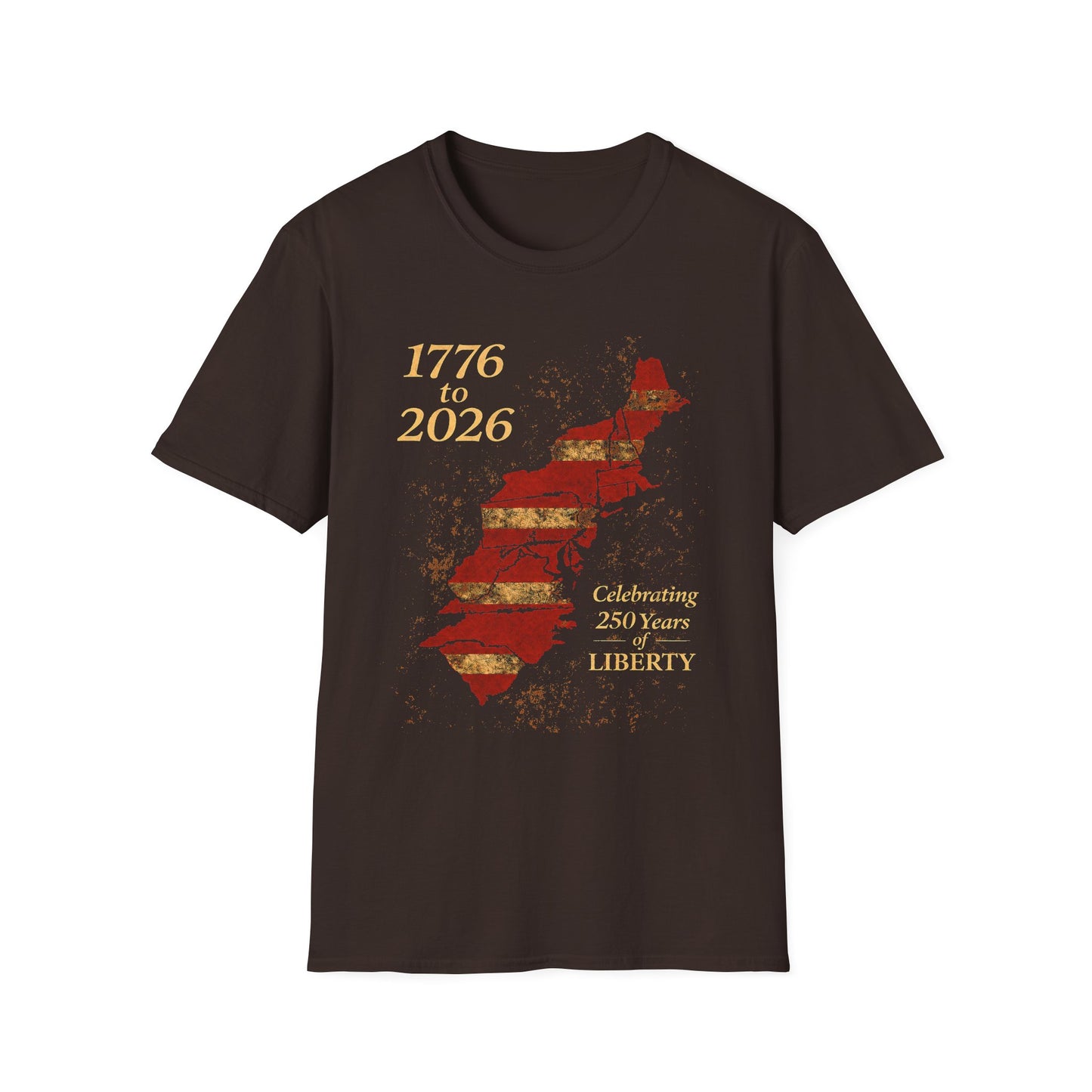 250 Years of Liberty Shirt Rustic Graphic T | 1776 to 2026 Patriotic T Shirt | Vintage American Flag