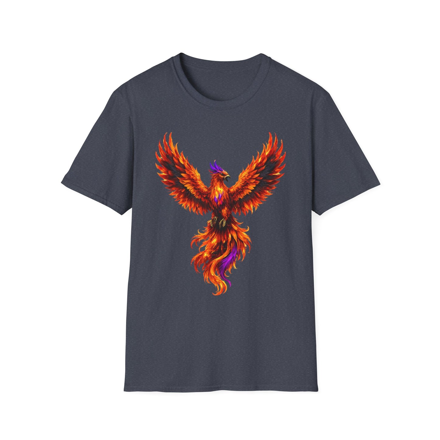 Fire Phoenix T-Shirt | Vibrant Mythical Bird Graphic Tee | Spirit Animal T