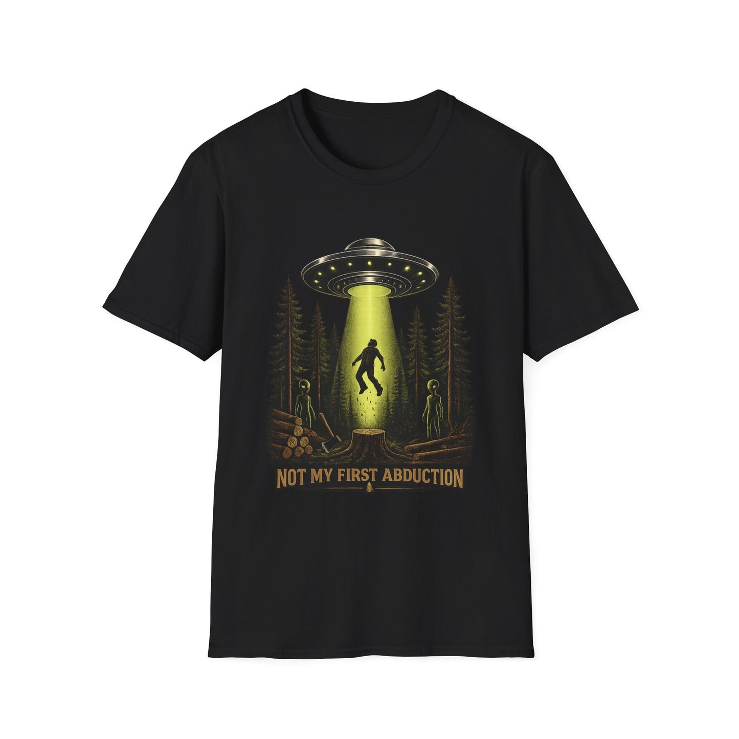 Alien Abduction T-Shirt — “Not My First Abduction” UFO Graphic Tee
