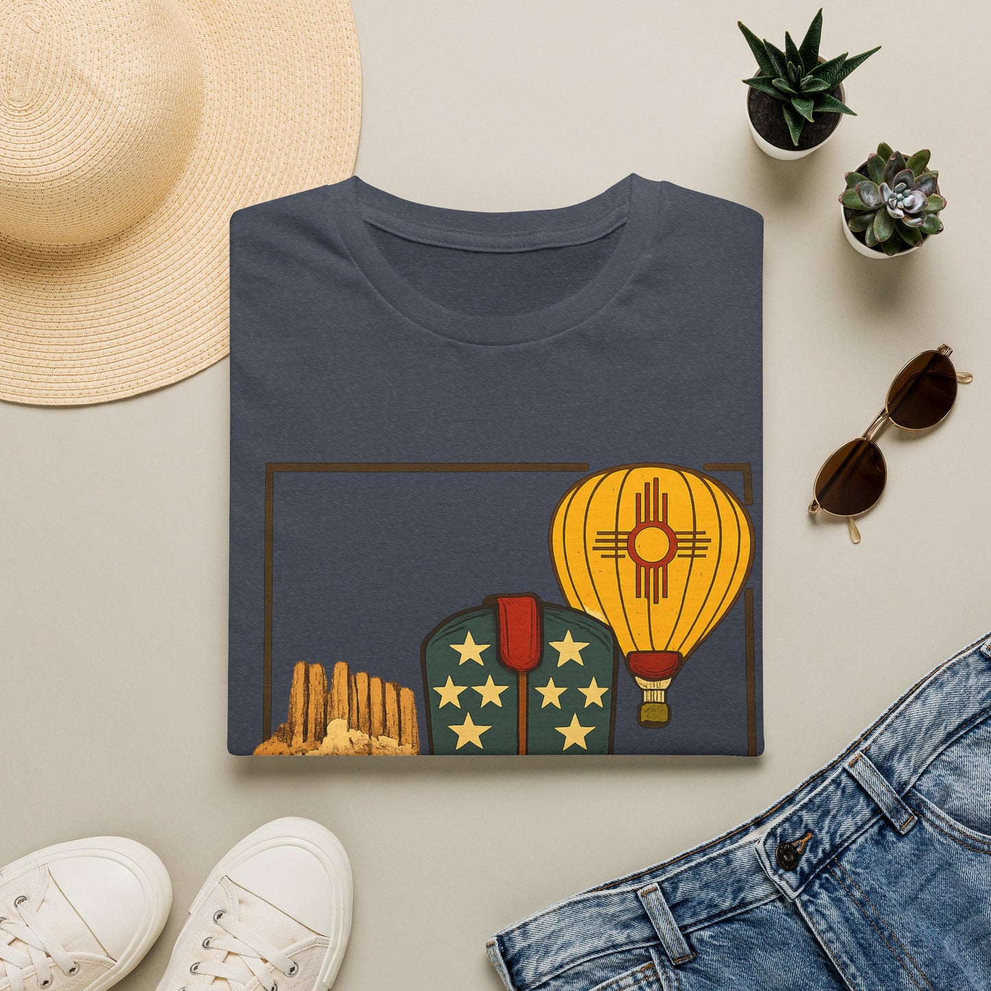 New Mexico Patriotic Cowboy Boot — Americana New Mexico Graphic Tee