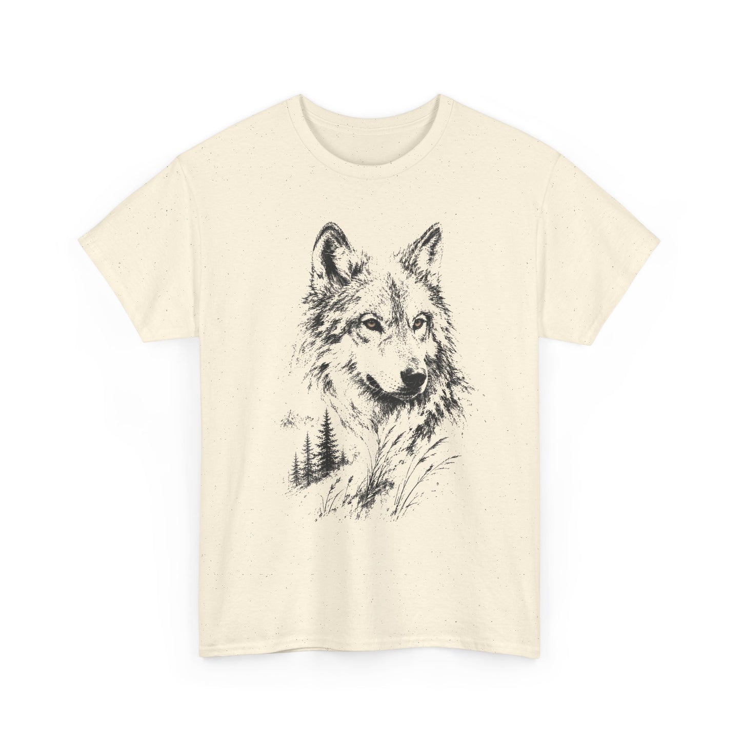Spirit of the Wolf Sketch T-Shirt |  Forest Wolf Graphic Tee