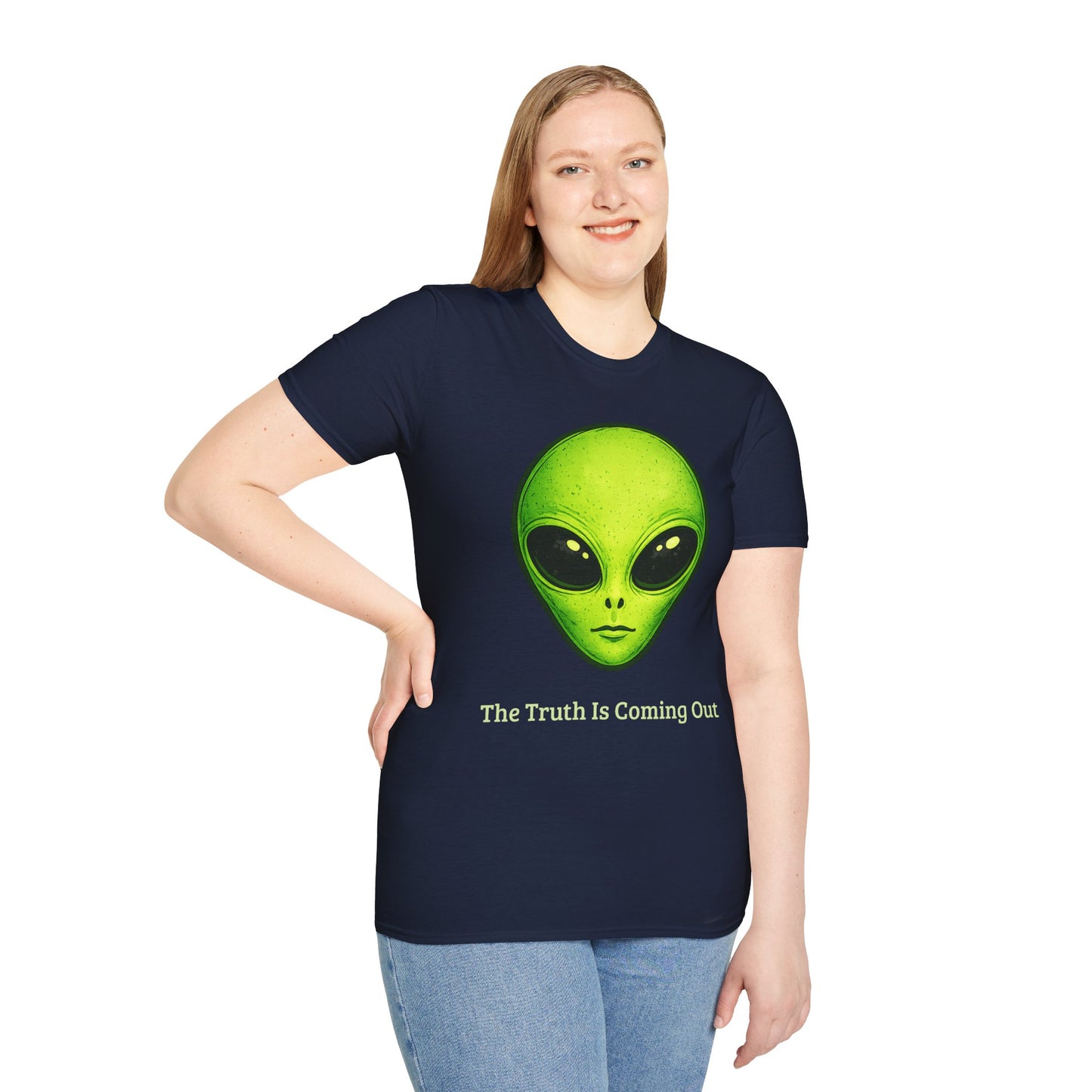 Alien Head T-Shirt | The Truth Is Coming Out, UFO Extraterrestrial