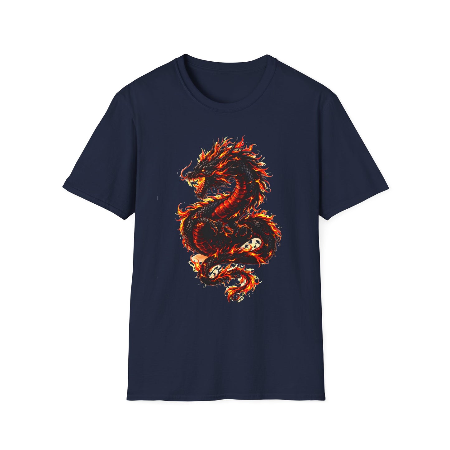 Fire Dragon Graphic T Shirt