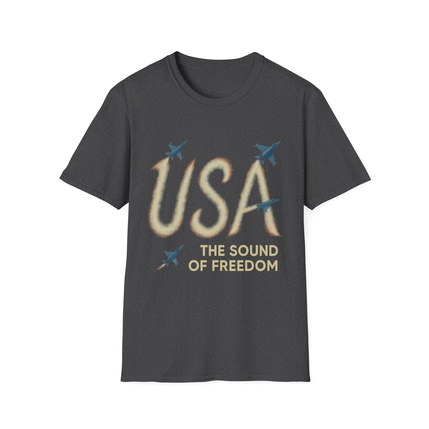 USA Sound of Freedom Shirt | Patriotic Fighter Jet T-Shirt | American Freedom Tee | Military Aviation Shirt | 4th of July Shirt