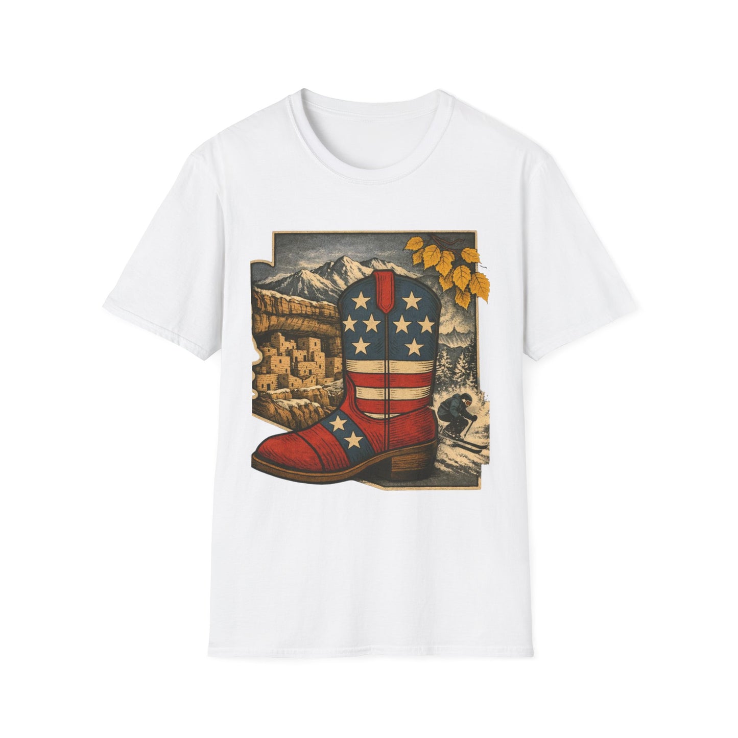 Colorado Cowboy Boot T-Shirt — Patriotic Western Tee